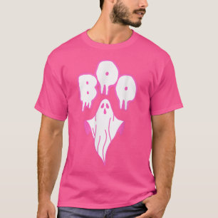 T-shirt Costume Halloween Ghost Boo rose
