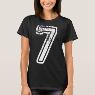 T-shirt Costume Halloween Homme Femme Numéro 7 Corresponda