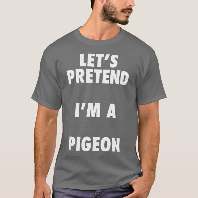 T-shirt Costume Halloween Pigeon Faisons semblant que je s (Devant)