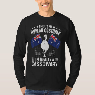 T-shirt Costume humain Je suis vraiment un Cassowary Retro