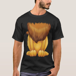 T-shirt Costume Lion sans tête mignon Halloween Funny Gros