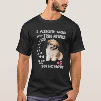 T-shirt Costume maman Chien Zuchon, Chih Tzu-Bichon Mix Co