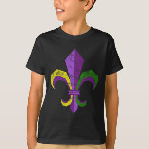 T-shirt Costume Mardi Gras - Fleur De Lis Vintage