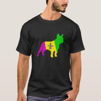 T-shirt Costume Mardi Gras French Bulldog Chien Fête Amusa