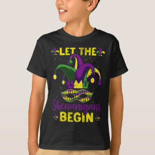 T-shirt Costume Mardi Gras Que Les Shenanigans Commencent