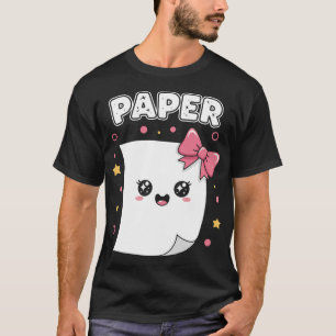 T-shirt Costume Mignon Papier Ciseaux Caillou Halloween