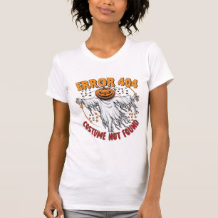 T-shirt Costume Non Trouvé Citrouille d'Halloween Fantôme_