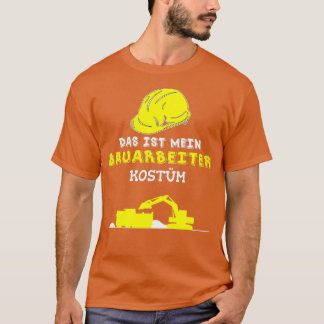 T-shirt Costume ouvrier du bâtiment Carnaval d'Halloween p