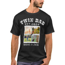 Costume Photos Et Texte Twin Papa Cadeau