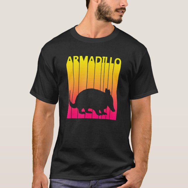 T-shirt Costume rétro animal Armadillo (Devant)