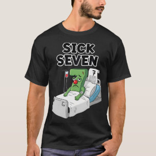T-shirt Costume Sick Seven 67 Halloween Amusant Jeu de Mot