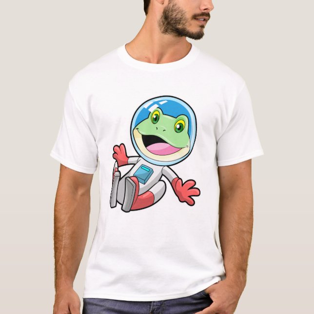 T-shirt Costume spatial de l'astronaute de grenouille (Devant)