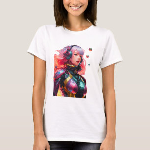 T-shirt Costume spatial serré porté par une femme