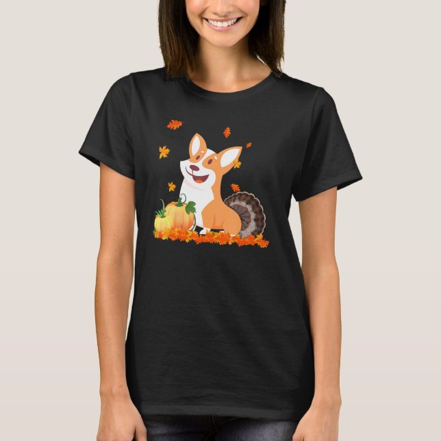 T-shirt Costume turc Corgi Thanksgiving (Devant)