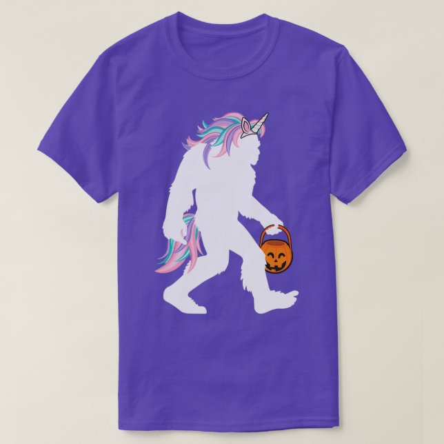T-shirt Costume Unicorne Bigfoot Sasquatch Funny (Design devant)