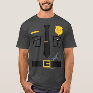 T-shirt Costume uniforme de police    HalloweenEnfants à a
