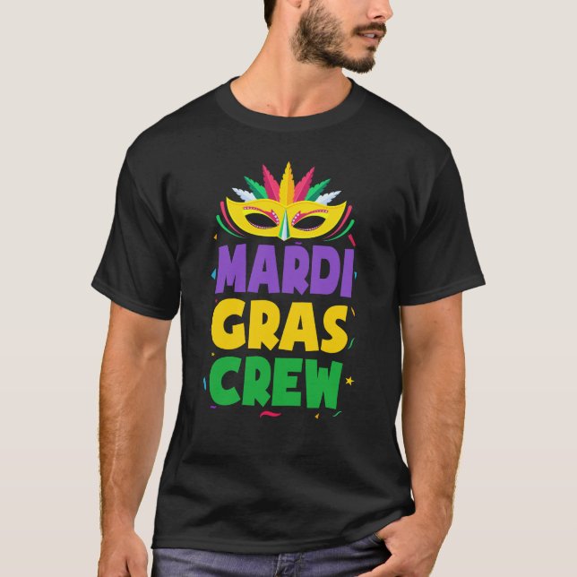 T-shirt Costume unique de Mardi Gras Crew Parade de la Nou (Devant)