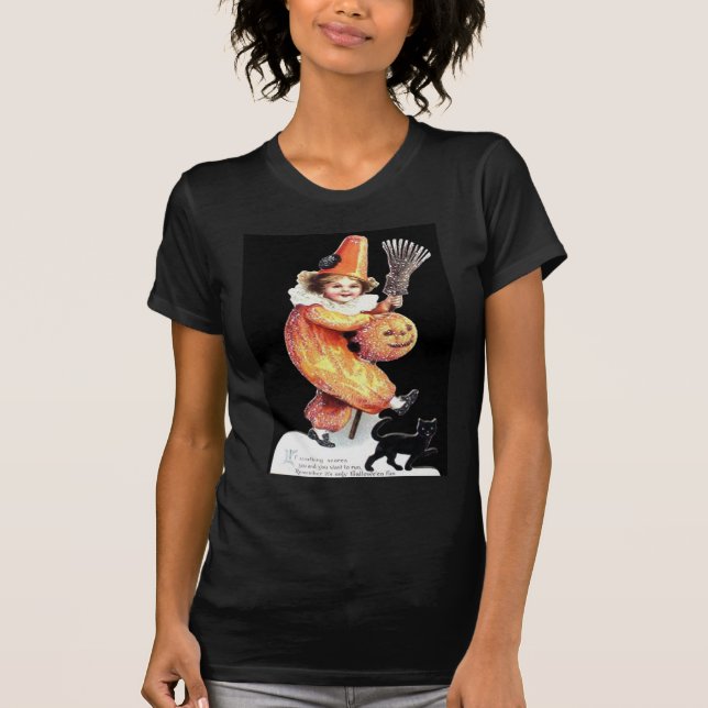 T-shirt Costume vintage d'Halloween (Devant)