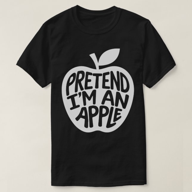T-shirt Costumes d'Halloween adultes faire semblant d'être (Design devant)