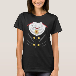 T-shirt Costumes d'Halloween Dracula Tuxedo Lazy pour Vamp