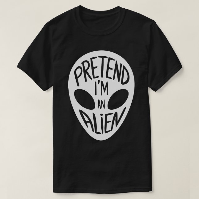 T-shirt Costumes d'Halloween pour adultes Prétendre que je (Design devant)