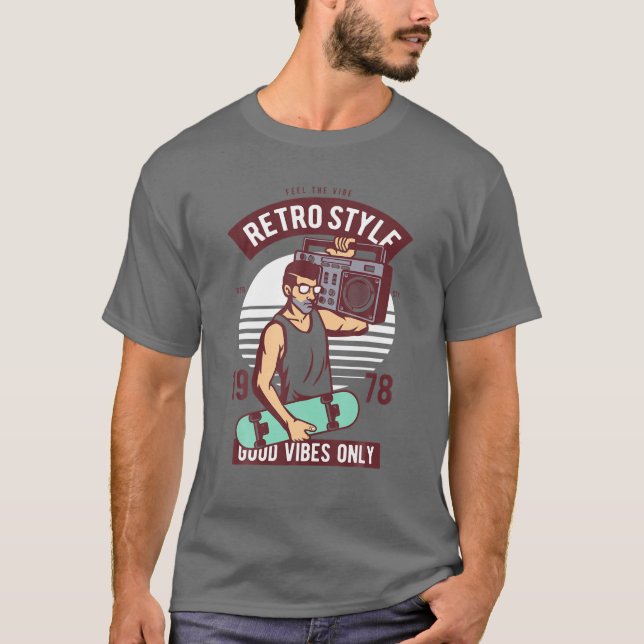 T-shirt Costumes esthétiques rétro - Les années 70 Années  (Devant)