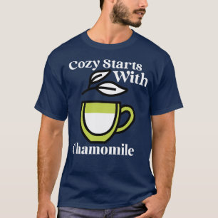 T-shirt Cosy Commence avec Chamomile — Vibes du matin