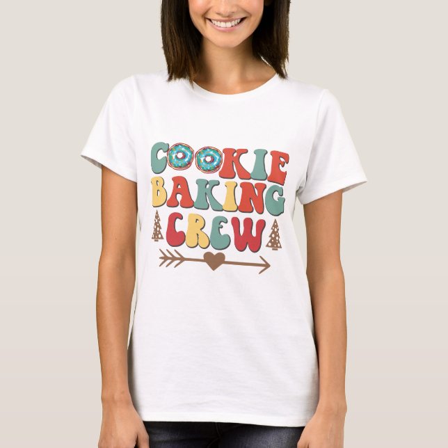 T-shirt Cosy Cookie Baking Crew - Fun Kitchen Essentials (Devant)