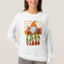 Cosy Fall Vibes Saison Gnome Graphisme Chemise