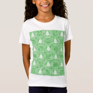 T-Shirt Cosy sapin de Noël affreux pull à damiers motif