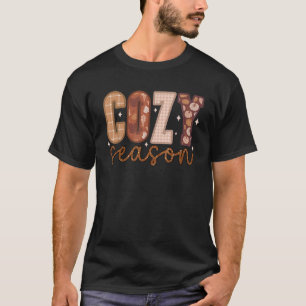 T-shirt Cosy Season Citrouille Automne Automne Automne Y t