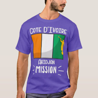T-shirt Cote DIvoire Abidjan Mormon LDS Mission Gift