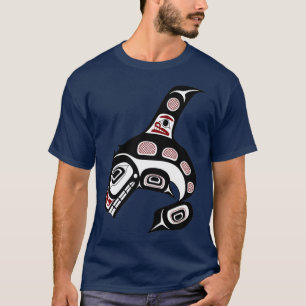T-shirt Côte du Pacifique Nord-Ouest L'art haïda La balein