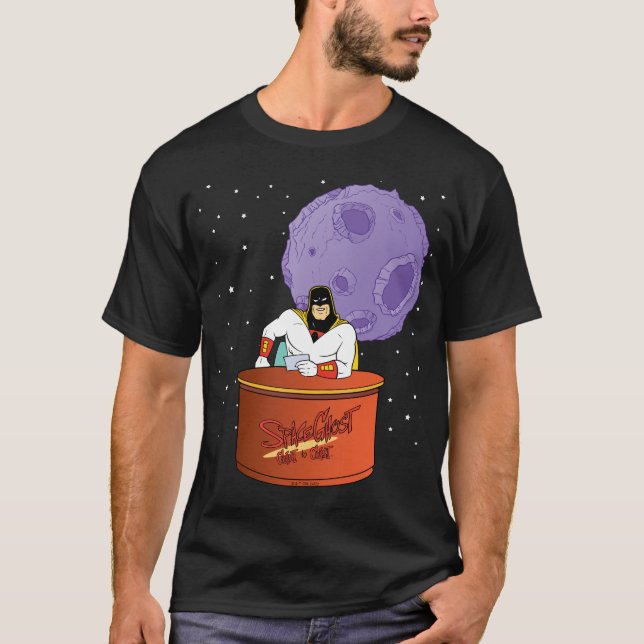 T-shirt Côte fantôme de l'espace sur la côte (Devant)