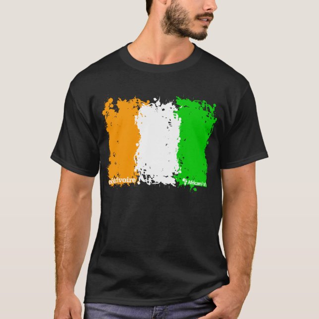T-shirt cote_ivoire_bw (Devant)