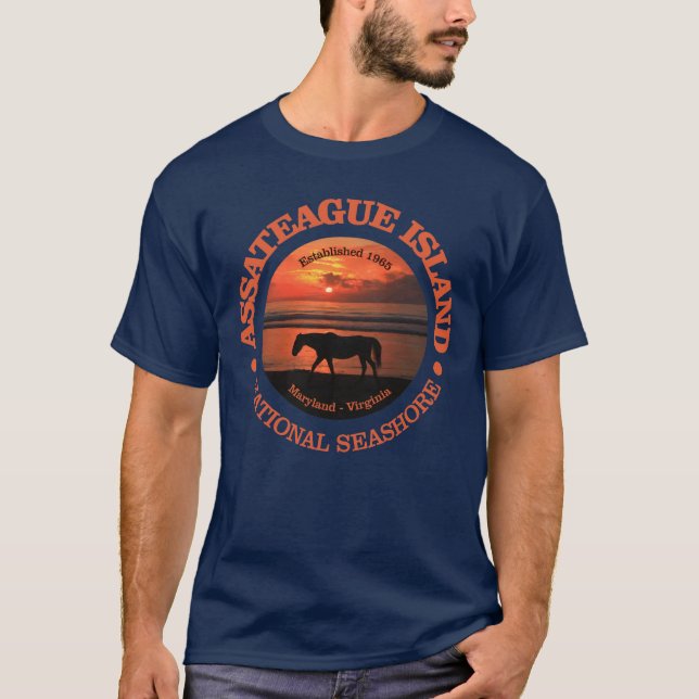 T-shirt Côte nationale de l'île Assateague (Devant)