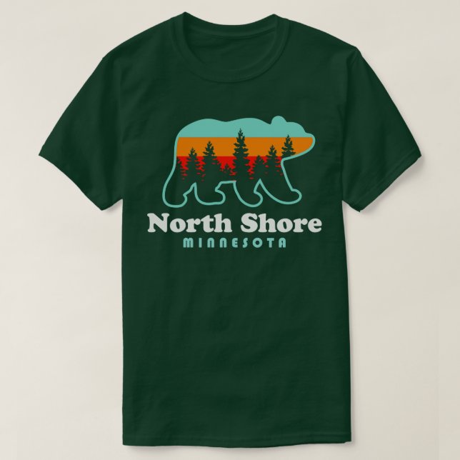 T-shirt Côte Nord Minnesota Lac Supérieur Duluth MN 2 (Design devant)