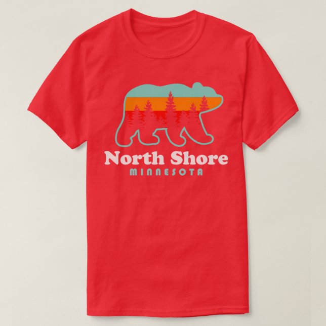 T-shirt Côte Nord Minnesota Lac Supérieur Duluth MN 2 (Design devant)
