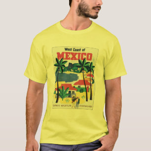T-shirt Côte ouest du Mexique Guaymas, Mazatlan, Guadalaj
