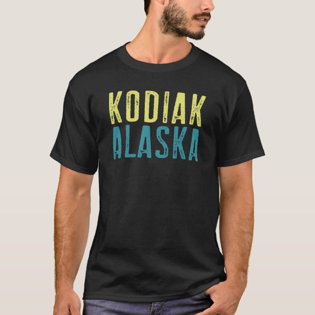 T-shirt Côte Pacifique de l'Alaska de Kodiak (Devant)