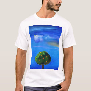 T-shirt Côté positif au-dessus de l'arbre orange 2012