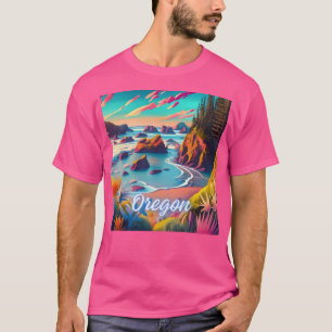 T-shirt Côte rocheuse de l'Oregon
