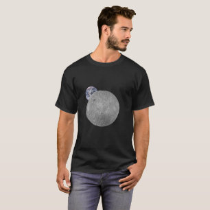 T-shirt Côté sombre ou lointain de la Lune avec la Terre