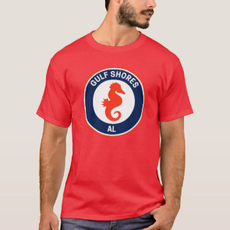 T-shirt Côte vintage du Golfe Alabama
