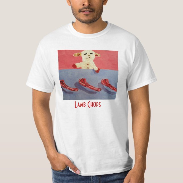 T-shirt Côtelettes de lampe (Devant)