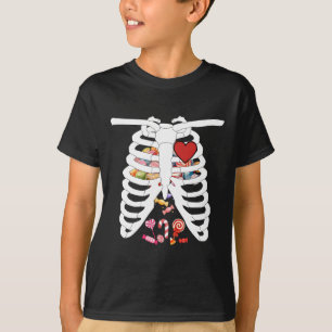 T-shirt Côtes de rayons X Candy Drôle Déguisement Hallowee