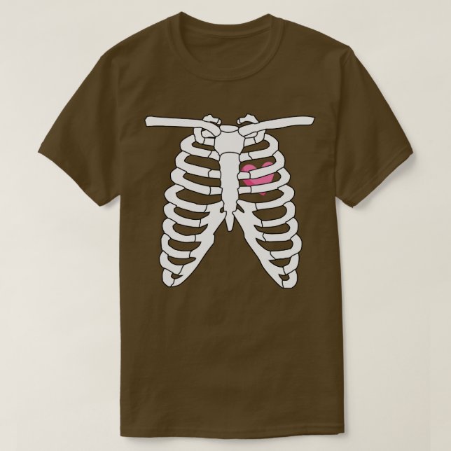 T-shirt côtes et coeur 1 (Design devant)