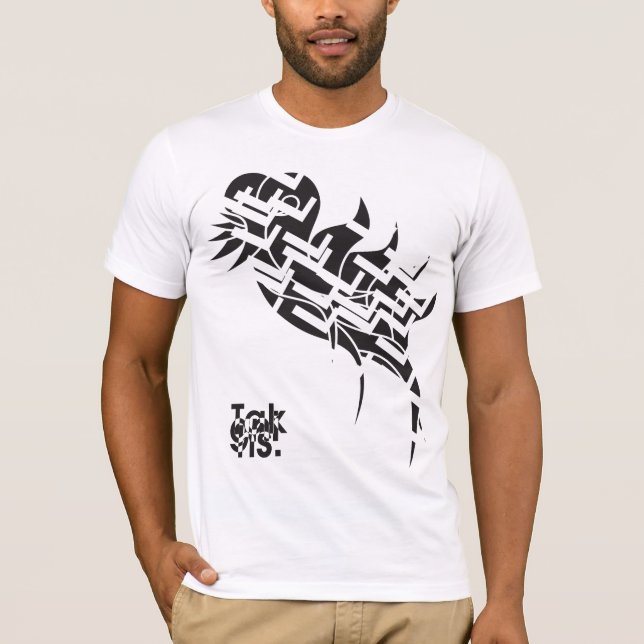 T-shirt côtier de coutume de bnw de plume (Devant)