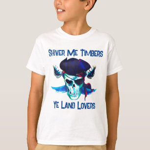 T-shirt coton crâne pirate du garçon   Vêtements p