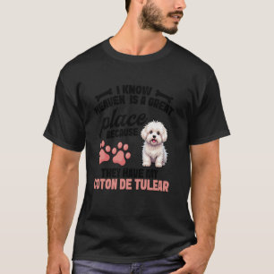 T-shirt Coton De Tulear Animal Endroit Idéal Amateur De Co